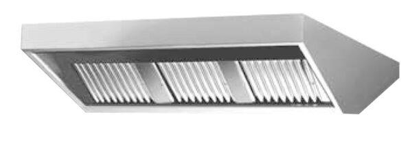 CAPPA CENTRALE Completa di 2 motori aspiranti. Portata 4928 mc/h a 0,3 m/sec