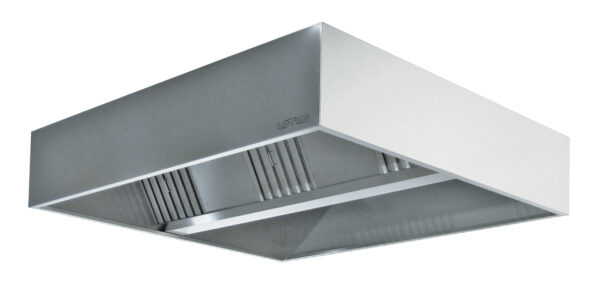 CAPPA CENTRALE CUBICA Completa di 2 motori aspiranti. Portata 4312 mc/h - 0,3 m/sec