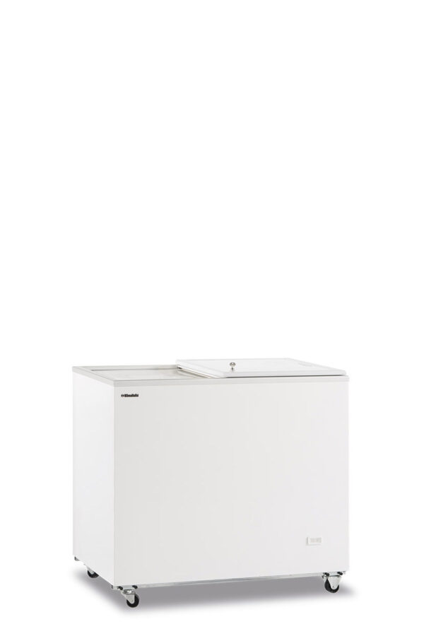 Congelatore statico a pozzo porta cieca scorrevole