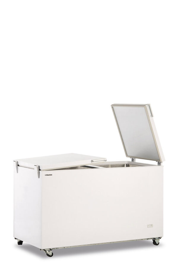 Congelatore statico a pozzo porta cieca sistema flip-flop