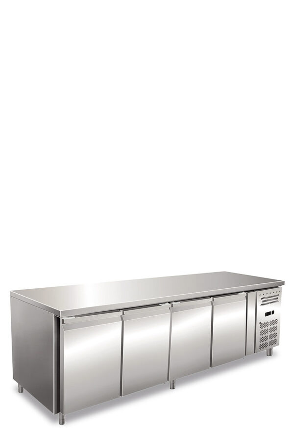 Tavolo refrigerato quattro ante ventilato. Bassa temperatura