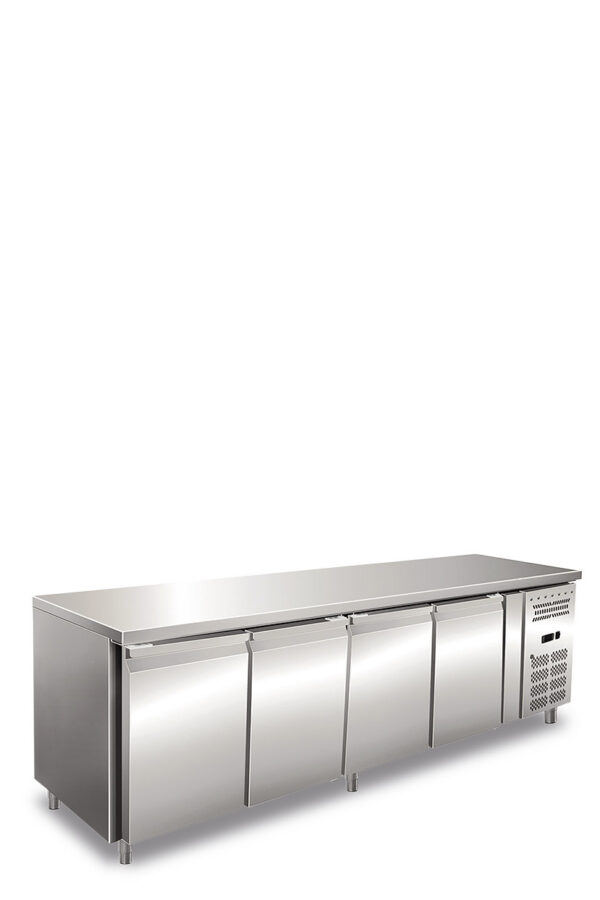 Tavolo refrigerato quattro ante ventilato. Bassa temperatura