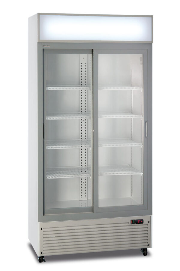 Frigo bibite doppia porta scorrevole ventilato