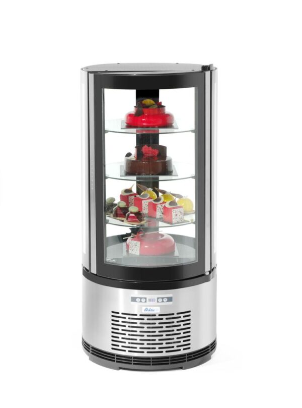 Vetrina da dessert rotonda