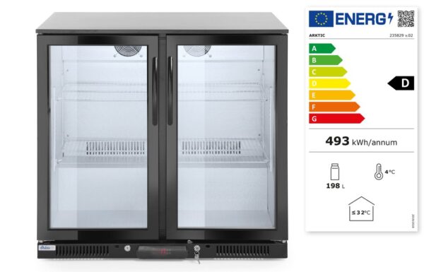 Frigo bar doppia porta 200L