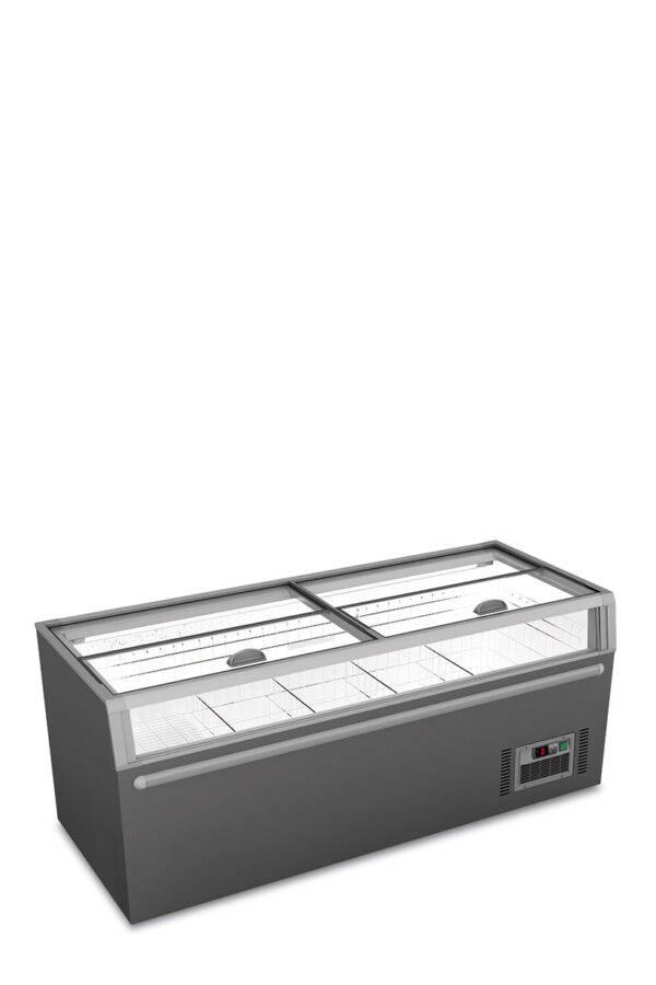 Isola panoramica statica con sbrinamento automatico vetro piatto