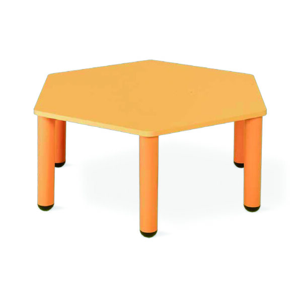 Banco Esagonale Gambe In Polipropilene Ø65 con tappi inferiori