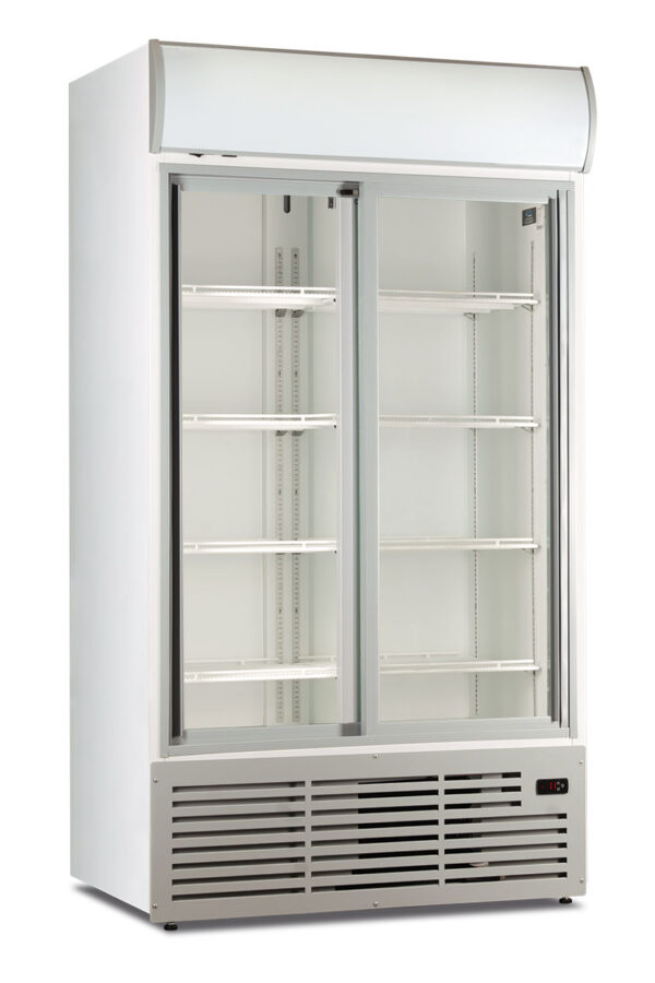 Frigo bibite doppia porta scorrevole ventilato
