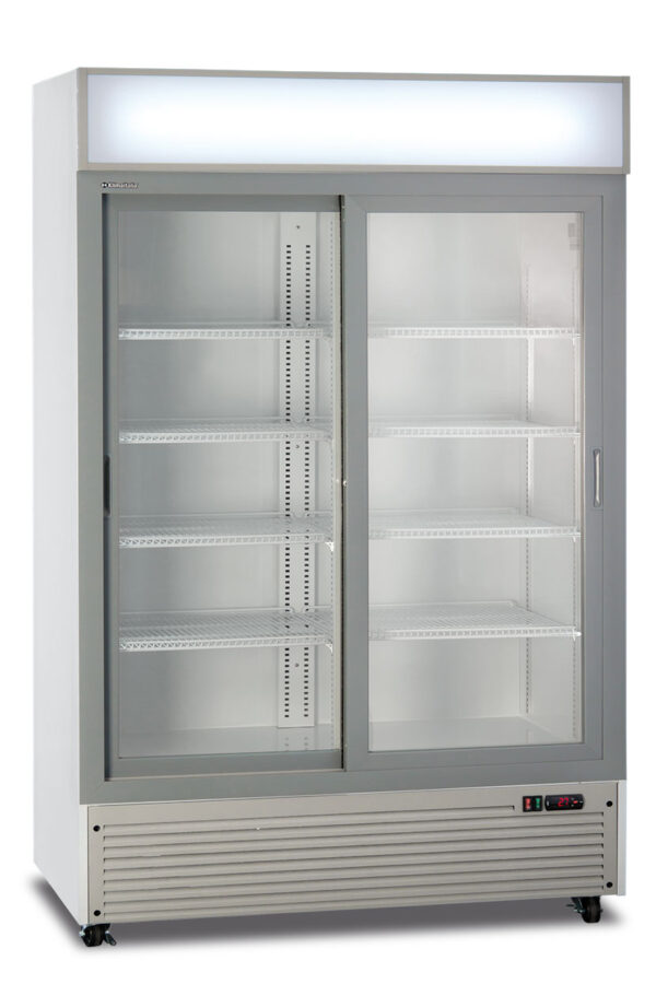 Frigo bibite doppia porta scorrevole ventilato