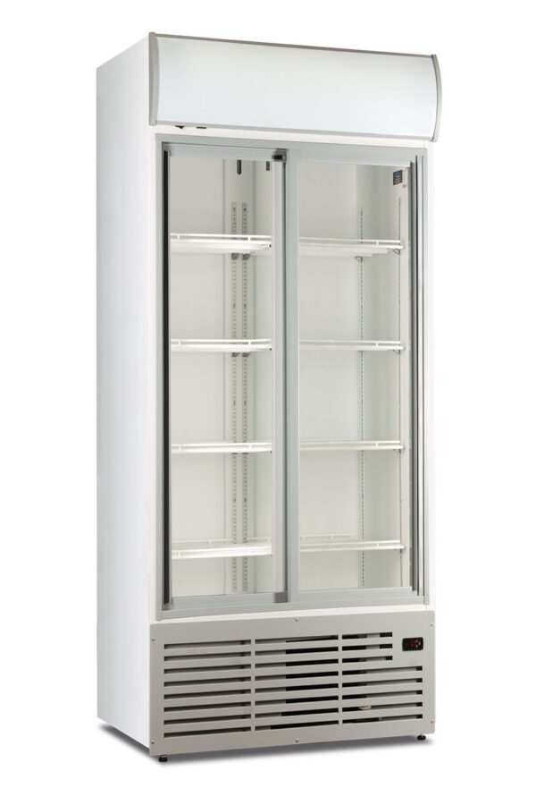Frigo bibite doppia porta scorrevole ventilato