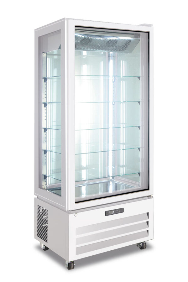 Frigo pasticceria quattro lati vetro no frost negativo