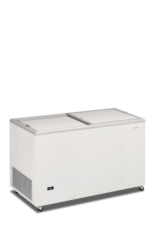 Congelatore statico a pozzo porta cieca scorrevole