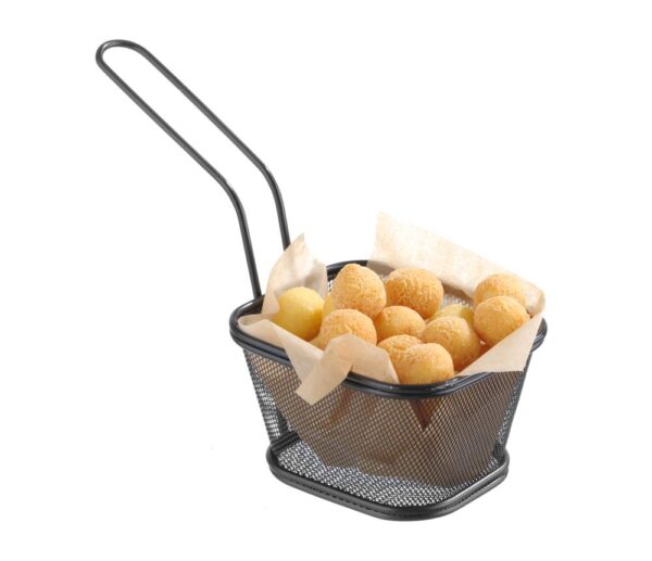 Mini cestelli per friggere impilabili neri