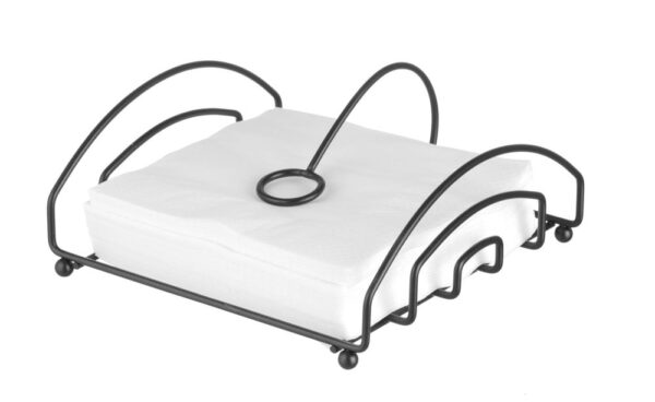 Porta-tovaglioli nero