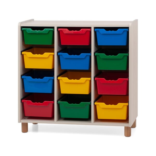 Mobile Tre Vani 12 Vaschette - Piedi Faggio