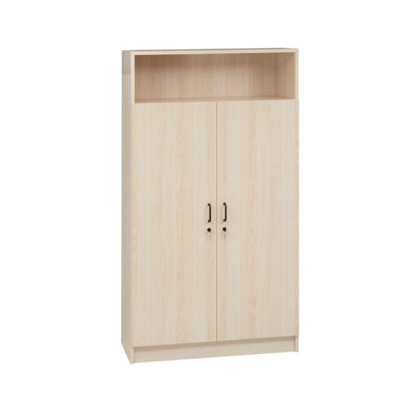 ARMADIO DUE ANTE CON 4 RIPIANI E SOPRALZO A GIORNO