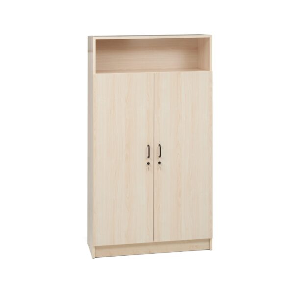 ARMADIO DUE ANTE CON 4+4 RIPIANI  SOPRALZO A GIORNO E  DIVISORIO CENTRALE