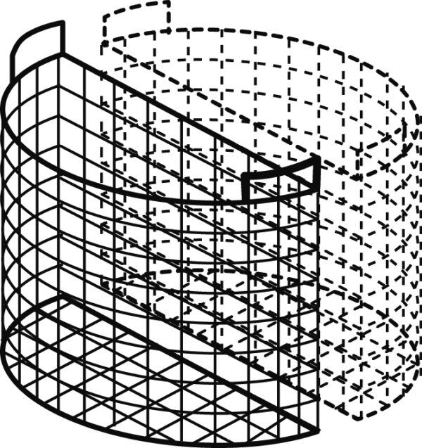 OPTIONAL: Cesto 1/2 per pentola 100 LT