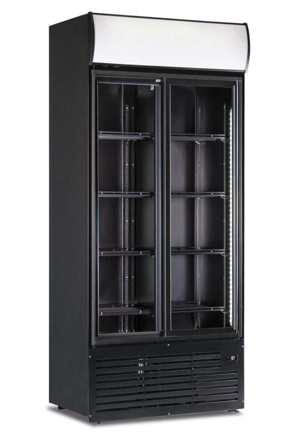 Frigo bibite doppia porta scorrevole ventilato