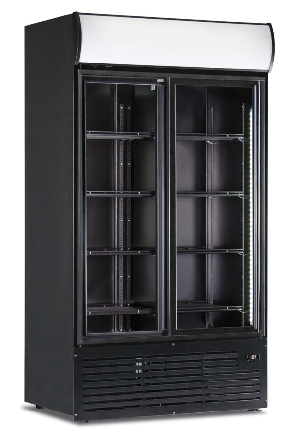 Frigo bibite doppia porta scorrevole ventilato