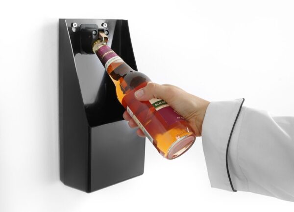 Apribottiglie con portatappi