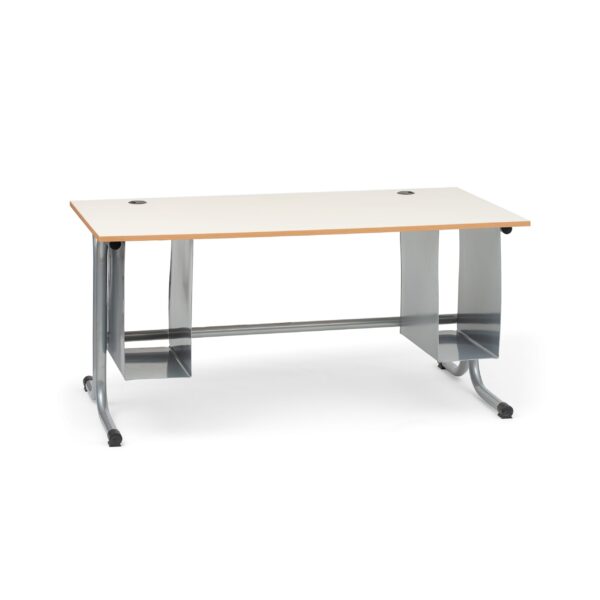 Tavolo Biposto per Aula Informatica Struttura a C Attrezzabile con optional a richiesta