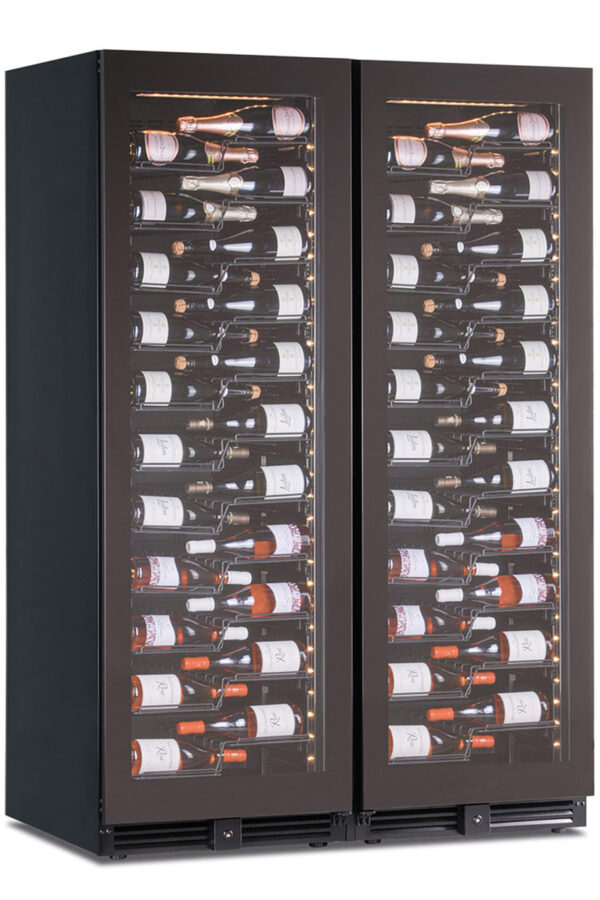 Frigo vini doppia porta 2 zone di temperatura, ventilato