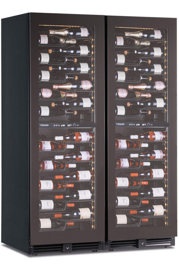 Frigo vini doppia porta 4 zone di temperatura, ventilato