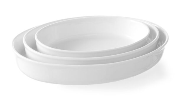 Pirofila ovale in porcellana