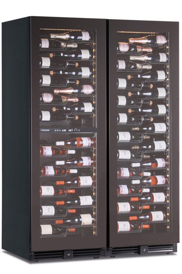 Frigo vini doppia porta 3 zone di temperatura, ventilato