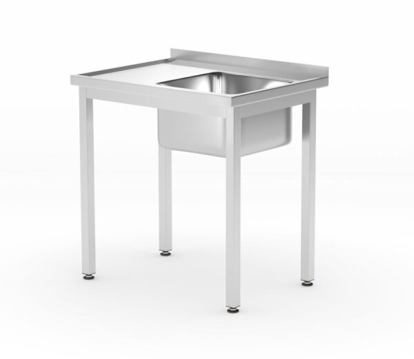Lavello singolo con ripiano - da montare.