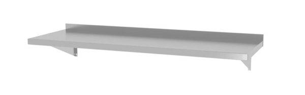 Mensola a parete, con due staffe in acciaio