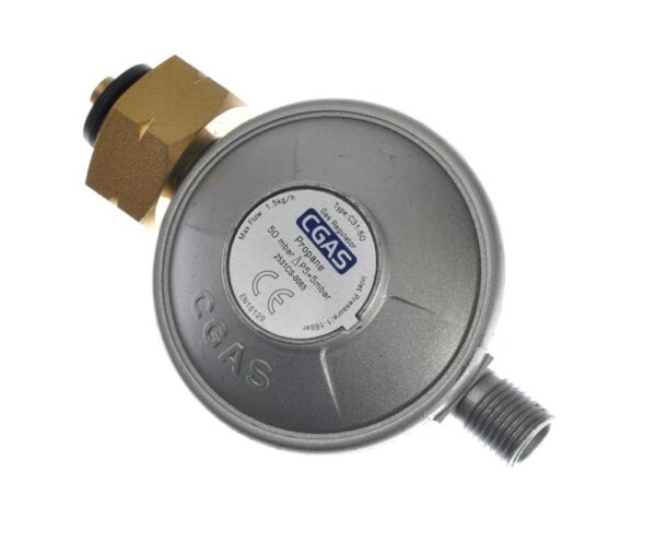 Regolatore di pressione 50 mBar per barbecue gas propano/butano