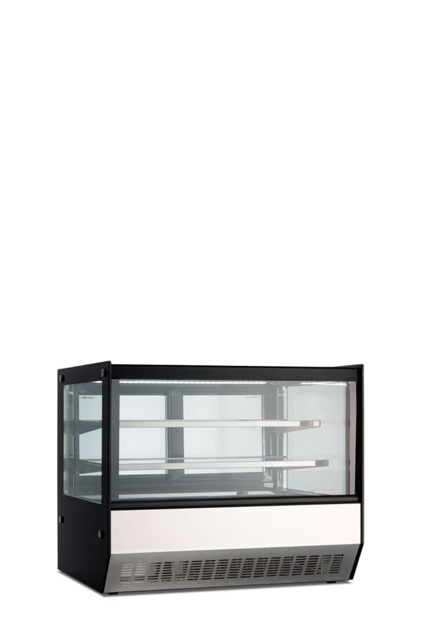 Vetrina sopra banco snack/pasticceria, porte scorrevoli