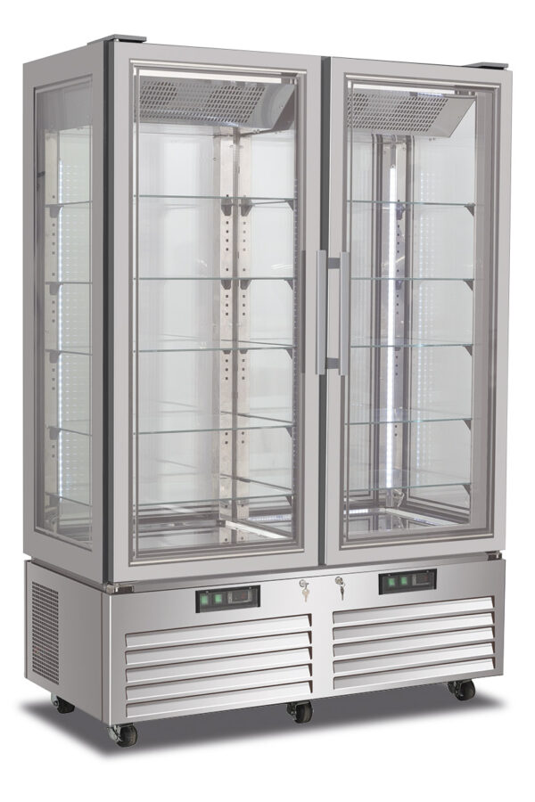 Frigo pasticceria quattro lati vetro no frost negativo
