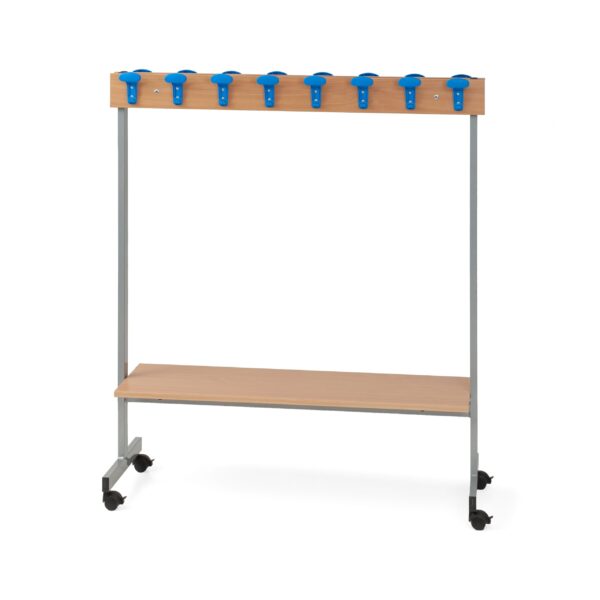 Attaccapanni A Cavalletto 16 Posti Con Ripiano Inferiore