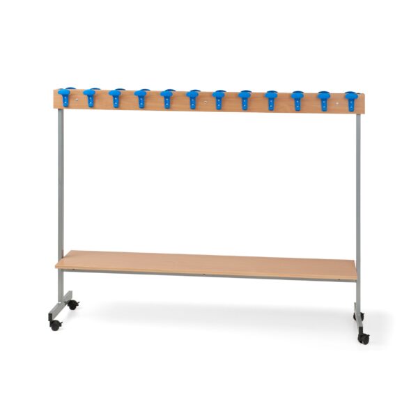 Attaccapanni A Cavalletto 24 Posti Con Ripiano Inferiore