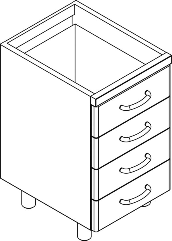 4 CASSETTI cm.31,8x52x8,9
