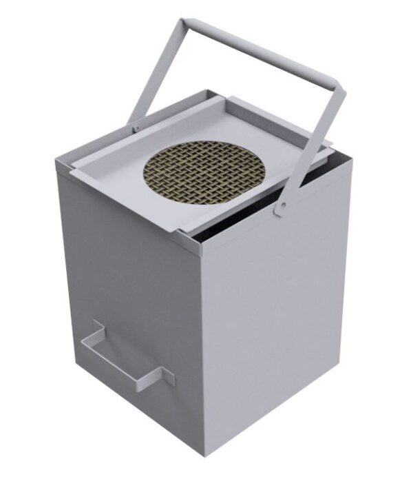 BACINELLA RACCOGLI OLIO CON FILTRO LT. 30 PER FRIGGITRICE