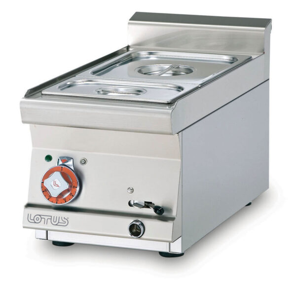 Bagnomaria elettrico monofase Vasca per GN 1/2 + GN 1/3 h=15