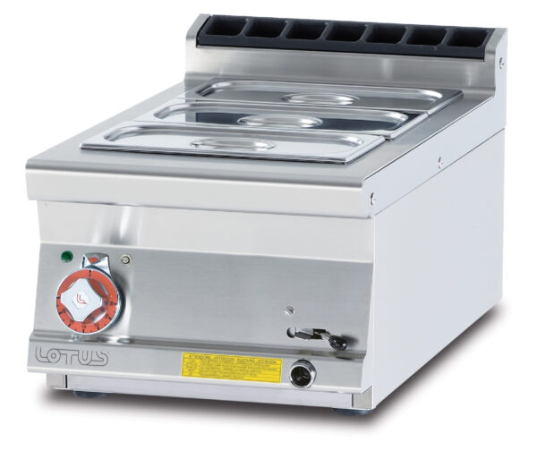 BAGNOMARIA MONOFASE Vasca per GN 1/1 h.15 (inclusa 1 testata chiusura piano mod.TPA-7)