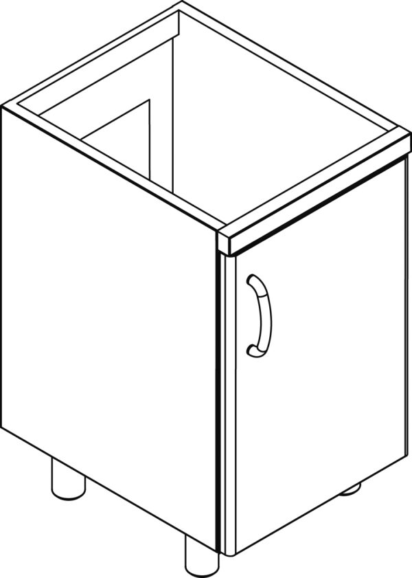 BASE PER LAVELLO CON PORTA