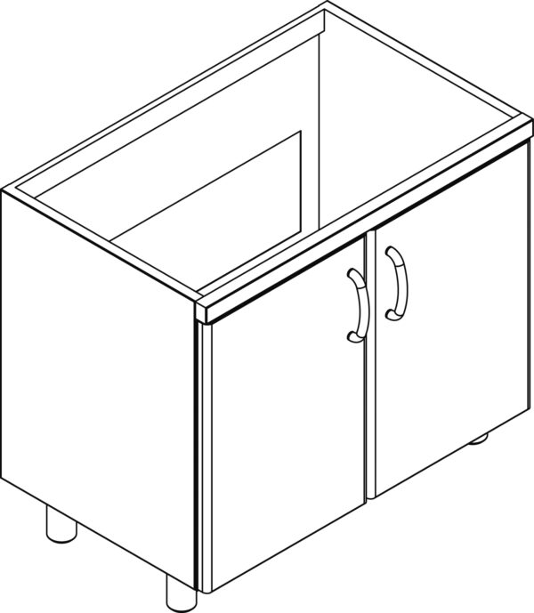 BASE PER LAVELLO CON PORTE