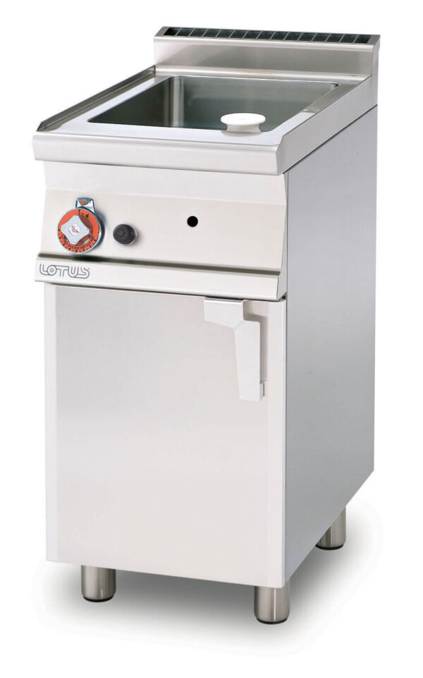 BRASIERA FISSA MULTIFUNZIONALE GAS- lt.12 Vasca 30x42x10h