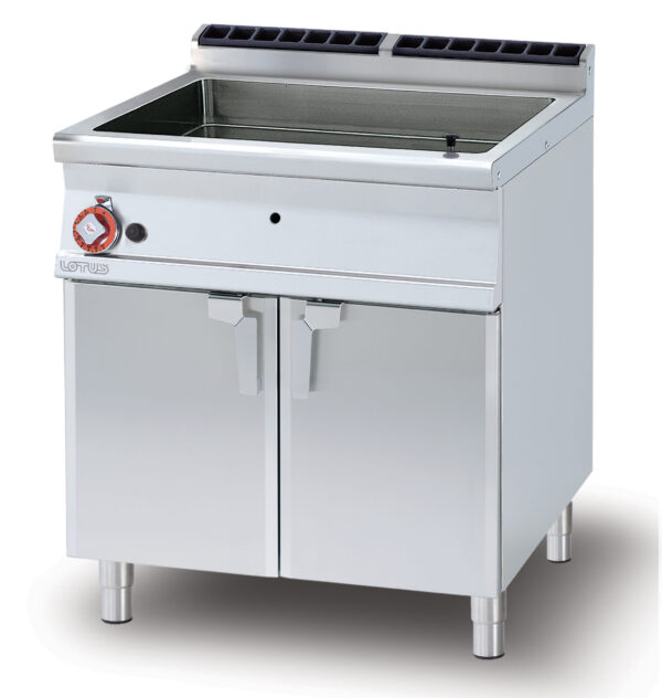 BRASIERA FISSA MULTIFUNZIONALE GAS Vasca 70x51x10h (inclusa 1 testata chiusura piano mod.TPA-7)