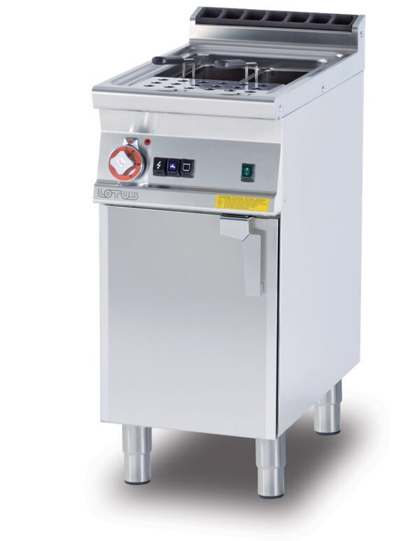 CUOCIPASTA GAS LT 25 Vasca cm. 30,5x33,5x32,7h. Carico acqua automatico con sensore di livello - sfioratore + scarico a pavimento (CESTI ESCLUSI) (inclusa 1 testata chiusura piano mod.TPA-7)