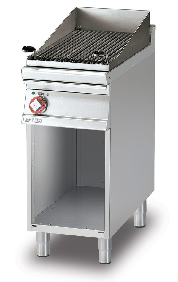 GRIGLIA TRIFASE SU MOBILE A GIORNO Griglia in acciaio inox cm. 38x52 regolabile (inclusa 1 testata chiusura piano mod.TPA-7)