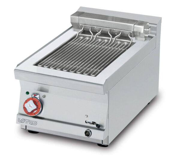 GRIGLIA CONTACT - cottura diretta su resistenza in acciaio inox cm. 27x35 ribaltabile