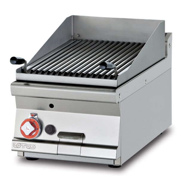 GRIGLIA GAS-PIETRALAVICA Griglia in acciaio inox cm. 38x52 regolabile (inclusa 1 testata chiusura piano mod.TPA-7)