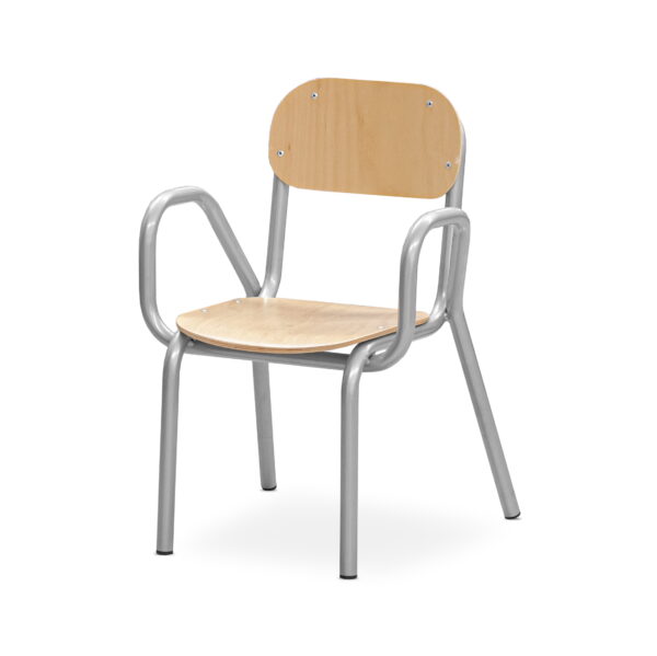 Poltroncina Faggio Con Braccioli